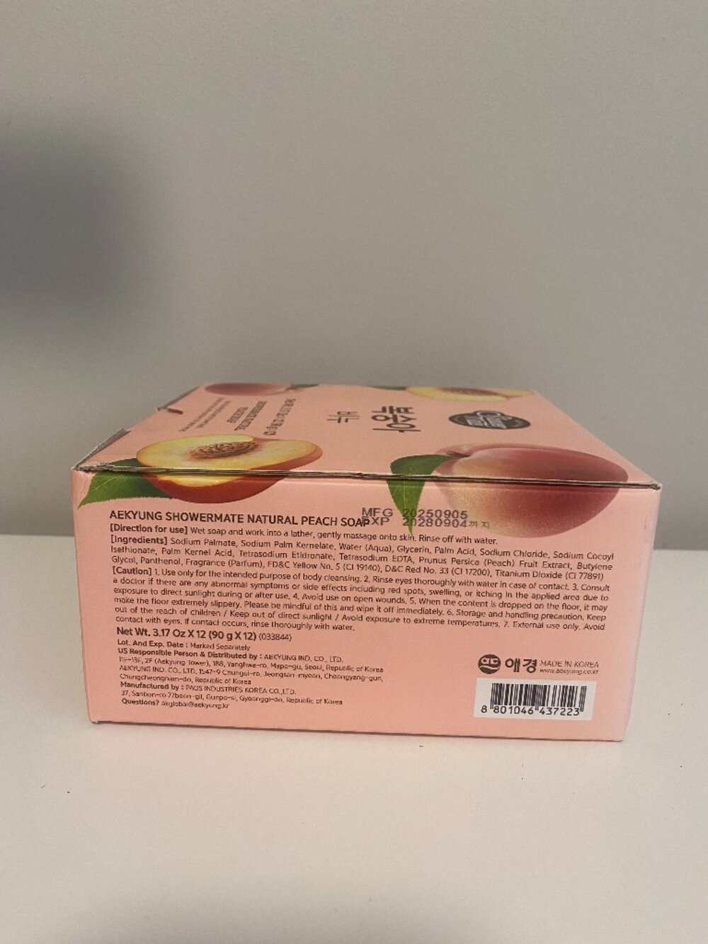 12 bars Natural Peach Hand and body Soap - Peach NIB - Picture 3 of 4